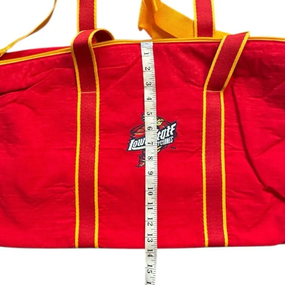 Alan Stuart Iowa State Cyclones Red Duffel Bag with Yellow Accents